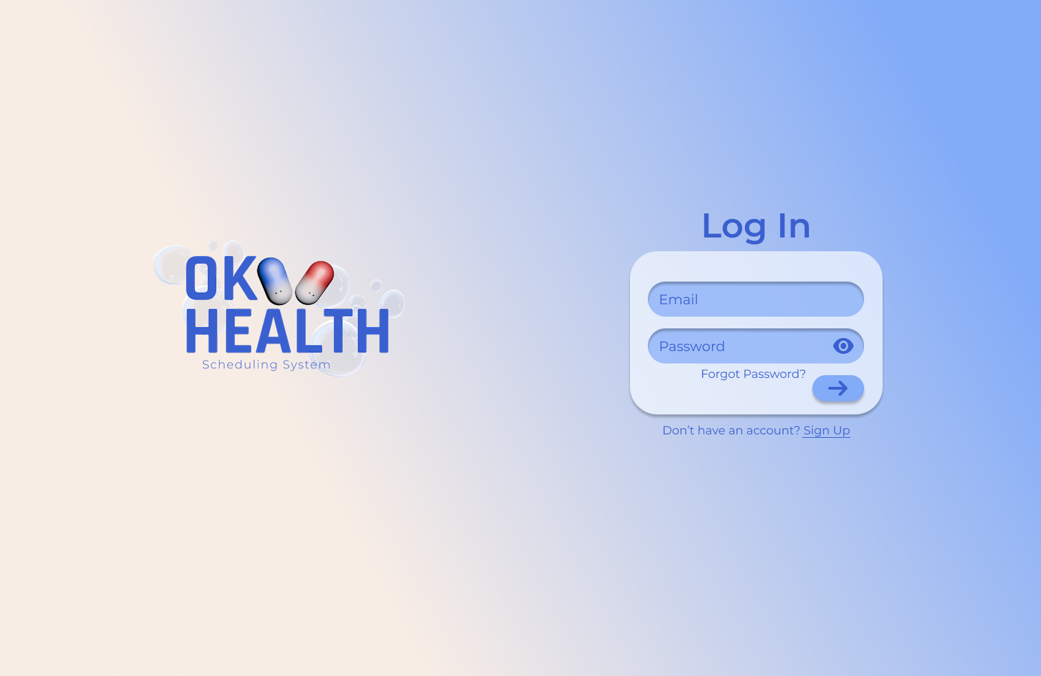 OKHealthl Log In Frame Screenshot