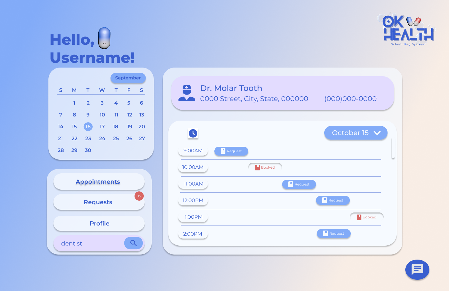 OKHealth Doctor Search Frame Screenshot