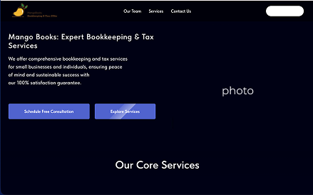 MangoBooks Old Landing Page